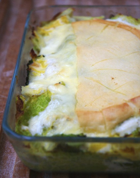 Chouflette (tartiflette au chou)