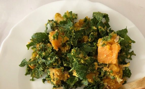 Salade de Chou Kale au Potimarron