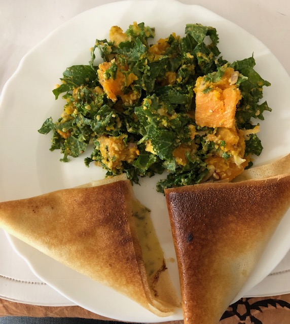 Salade de Chou Kale au Potimarron